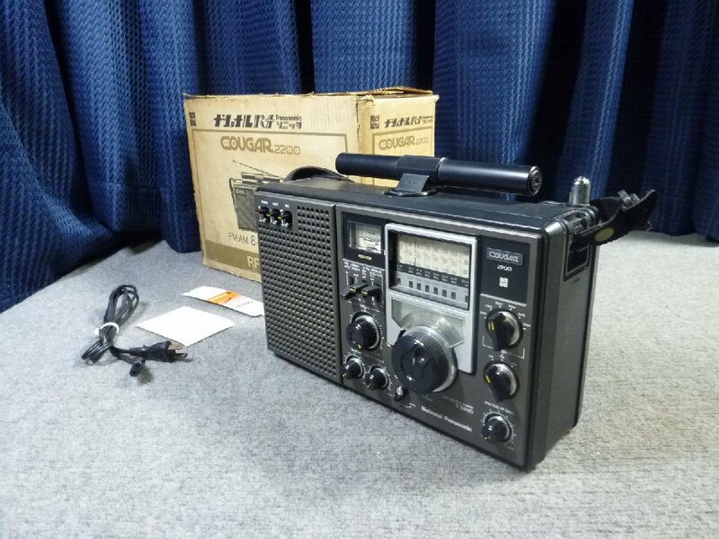 ▲ National ナショナル Panasonic パナソニック RF-2200 COUGAR クーガー 元箱付 ラジオ ▲
