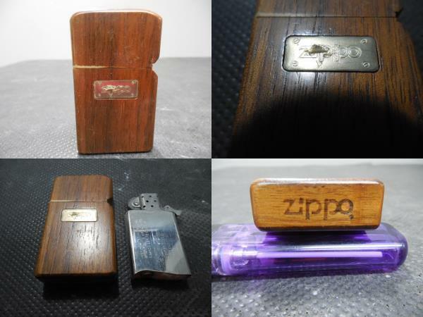 Zippo・ライター・ビンテージ・ロゴデザイン・ウッドケース / 1990年代頃～