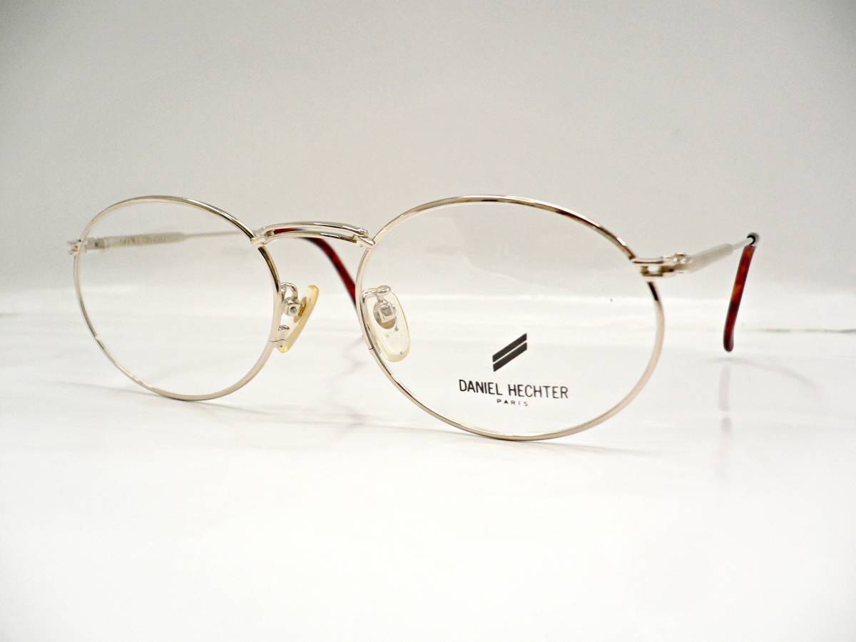 未使用保管品　DANIEL HECHTER ダニエル エシュテル オーバルタイプ　54サイズ　ゴールドカラー　デッドストック　楕円形