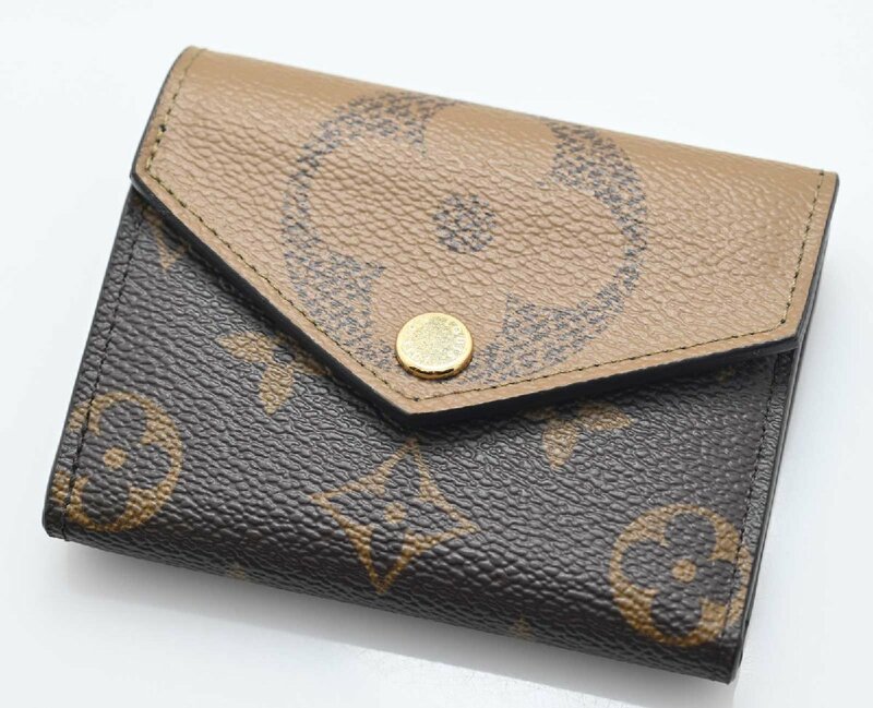 3024☆ルイヴィトン　Louis Vuitton　ポルトフォイユゾエ　モノグラム　リバース　コンパクト財布　３つ折り