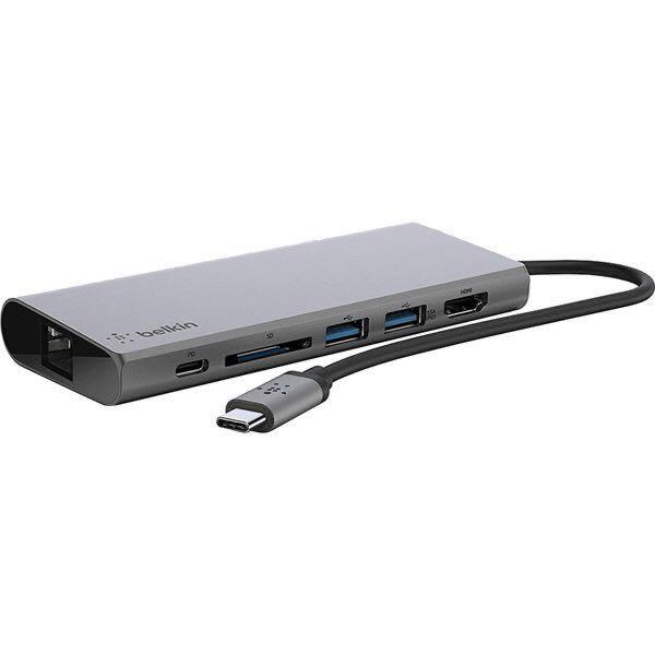 Belkin ベルキン F4U092btSGY [USB-C マルチメディアハブ（60W、4K対応）] 　未使用品　《送料無料》