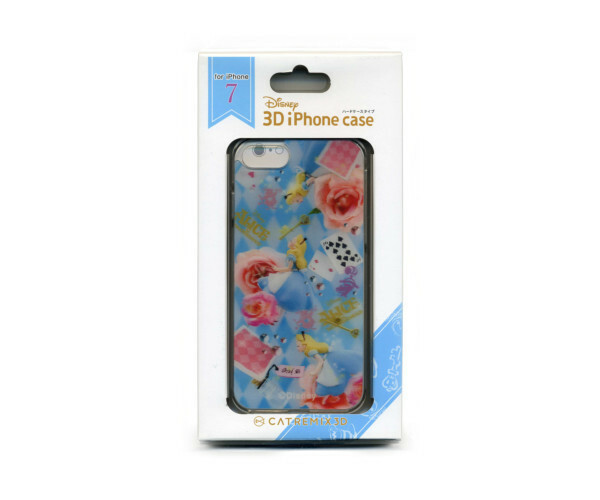 Disney ディズニー 3D iPhone8 iPhone7（4.7インチ）ケース 不思議の国のアリス k014 3Dホログラム 立体に見える