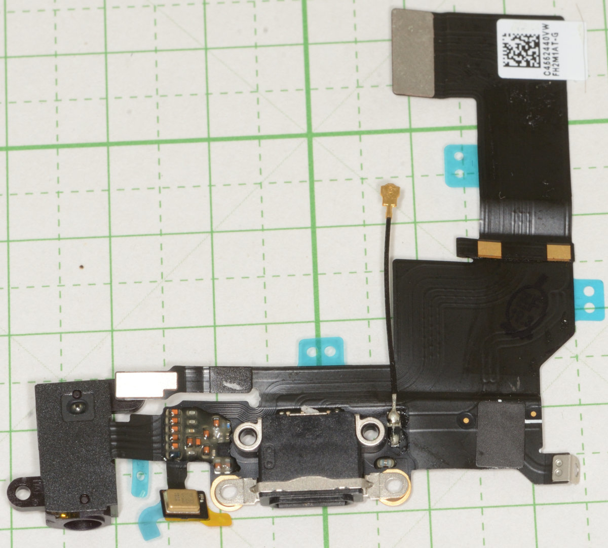 iPhone SE パーツ Lightning イヤホン コネクタまわり基板 黒