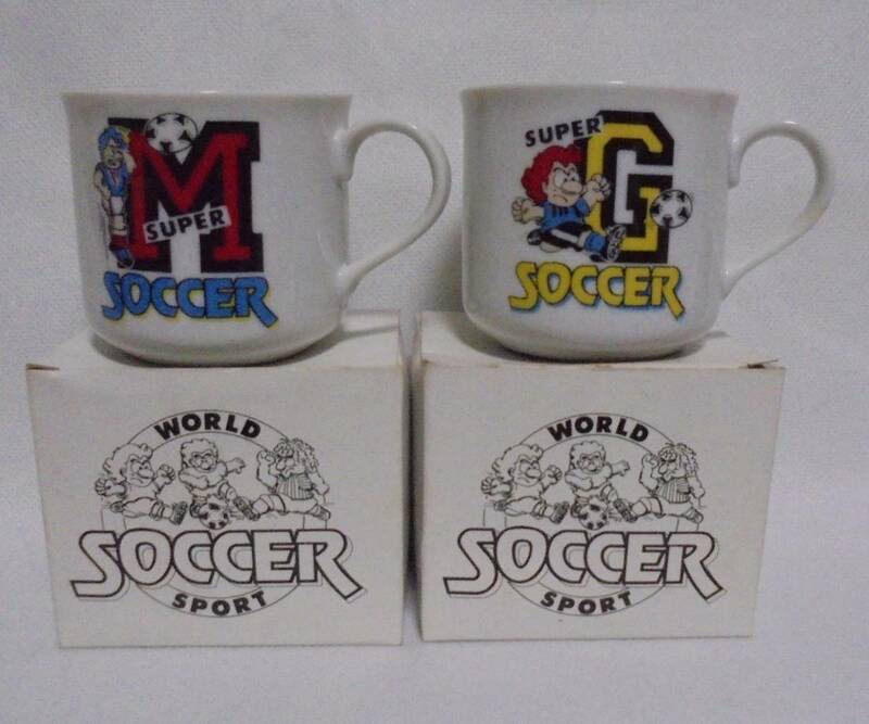 レア WORLD SOCCER SPORT マグカップ 2個 陶磁器　