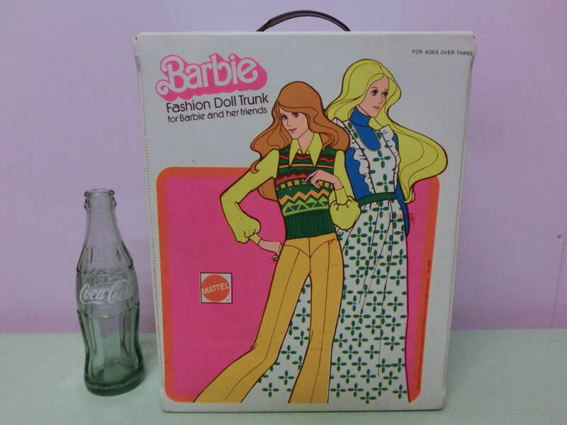 バービー 1975年 ビンテージ ドールケース トランク 洋服 人形 収納ケース バッグ◆Barbie 70s Vintage Doll Case Bag Mattel ドールハウス