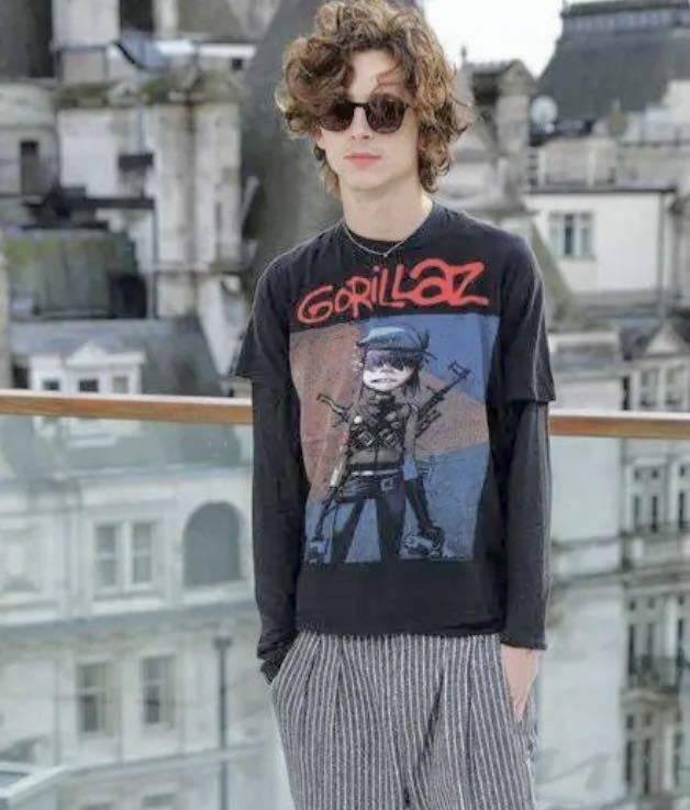 ティモシー シャラメ 着 ヴィンテージ ゴリラズ Gorillaz Jamie Hewlett ヌードル Tシャツ Daft Punk Snoop Dogg Tank Girl タンクガール