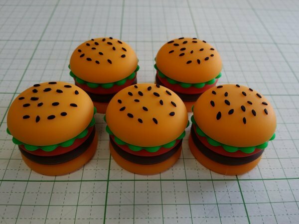 ハンバーガー　ミニフィギュア　5個セット　ミニチュア　シリコンケース　シリコン