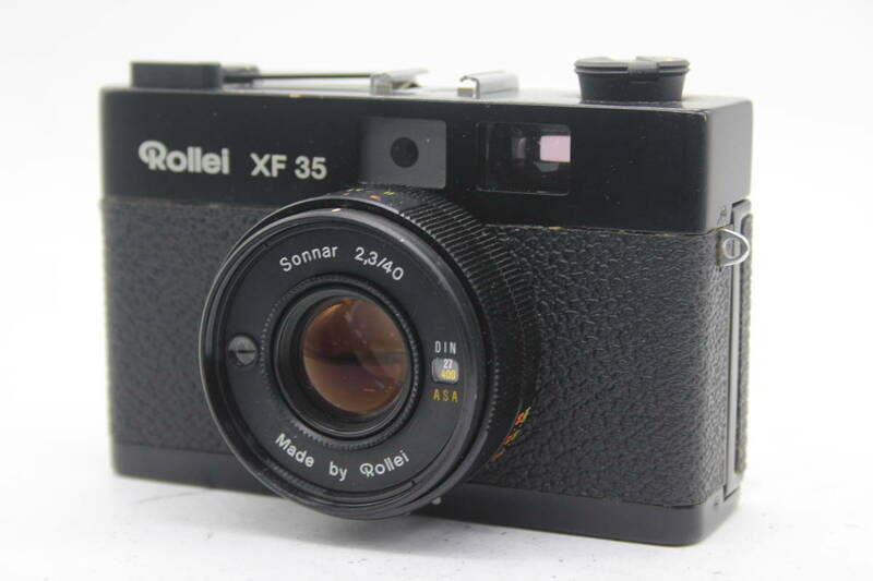 【返品保証】 ローライ Rollei XF 35 ブラック Sonnar 40mm F2.3 コンパクトカメラ C3574