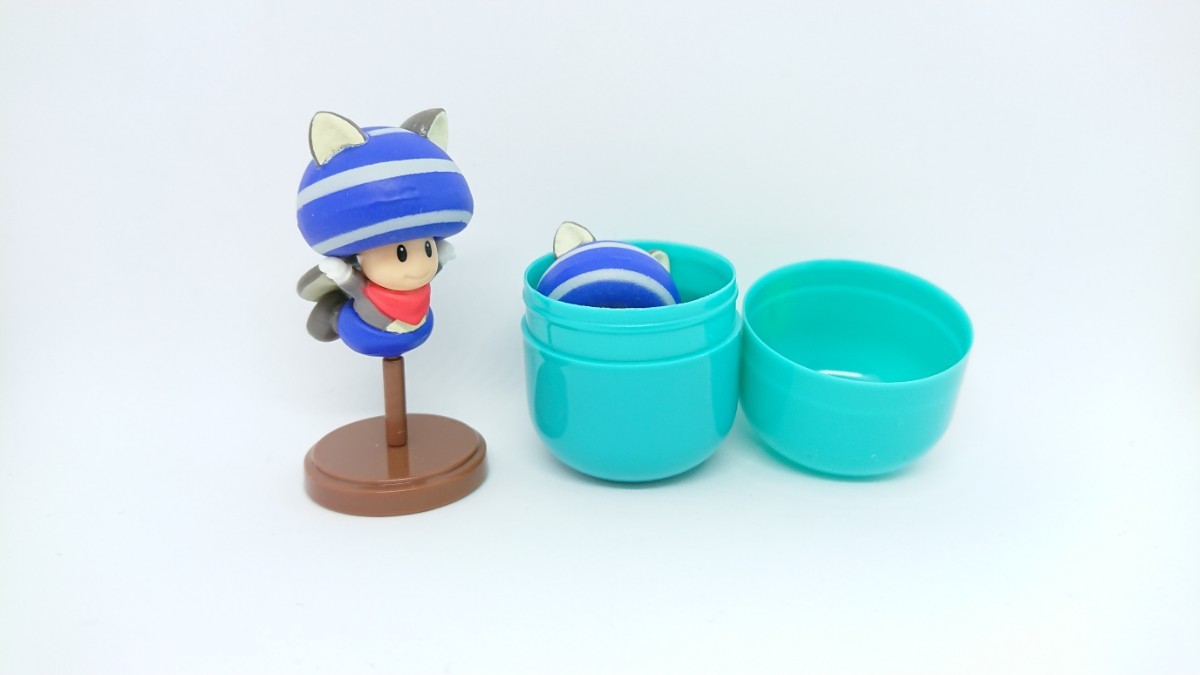 チョコエッグ New スーパーマリオブラザーズ U ムササビあおキノピオ フィギュア Nintendo mario 任天堂 青 Kinopio Toad