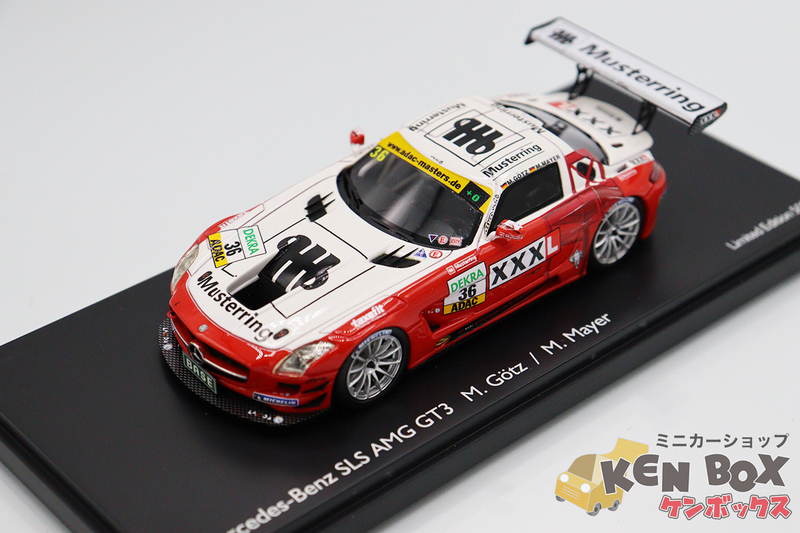 S=1/43 Schuco シュコー 45 088 2100 Mercedes-Benz メルセデスベンツ SLS AMG GT3 2011 ADAC GT マスターズ ms RACING #36 中国製