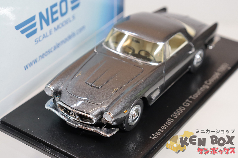 USED S=1/43 NEO ネオ NEO045911 Maserati マセラティ 3500GT Touring Coupe ツーリングクーペ 1957 Met.Grey 中国製 現状渡し