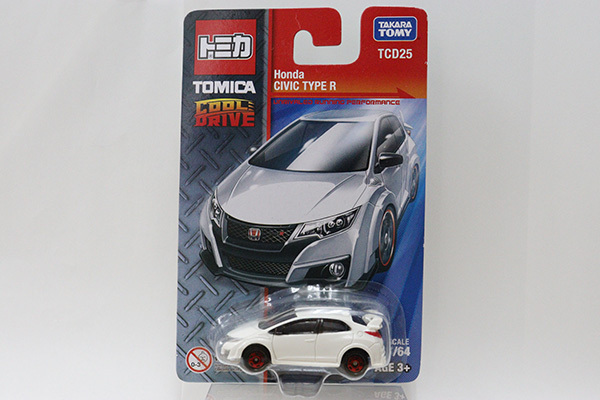 トミカ　TCD25　ホンダシビックタイプR(白)　TOMICA COOL DRIVE