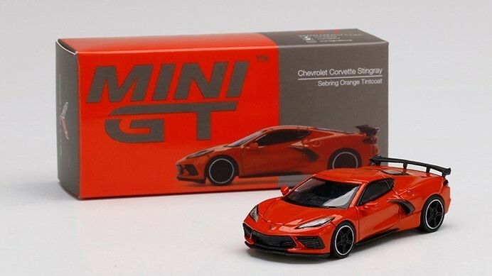 MINI GT　MGT00227-R シボレー コルベット スティングレイ 2020 セブリング オレンジ ティントコート(右ハンドル) ※1/64スケール