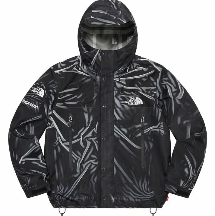 Supreme × THE NORTH FACE 23ss Trompe L’oeil Printed Taped Seam Shell Jacket Black Large 黒 L マウンテン ジャケット シェル