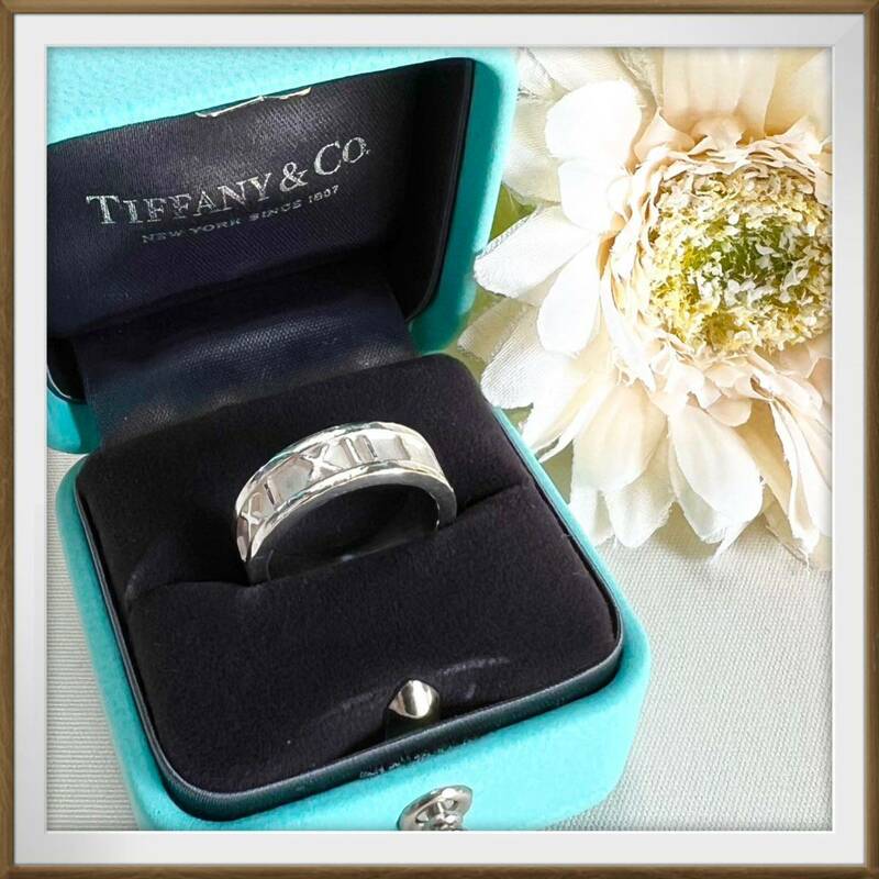 【高級】Tiffany ティファニー　アトラス　silver リング　指輪　シルバーリング　9号