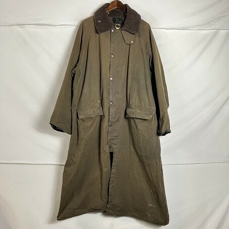 Barbour Burghley　バブアー　バーレー　バーレイ　オイルドコットンコート　ブラウン　サイズ48