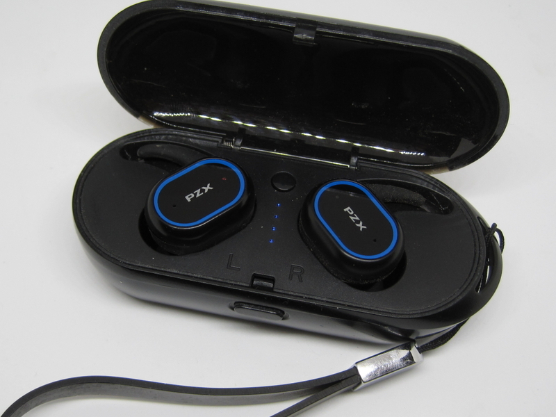 ☆★JUNK★☆ ワイヤレスイヤホン PZX Air-TWS (BE8) BK 充電ケース付 Bluetooth接続&音声出力:未確認(ジャンク)/即決有☆彡