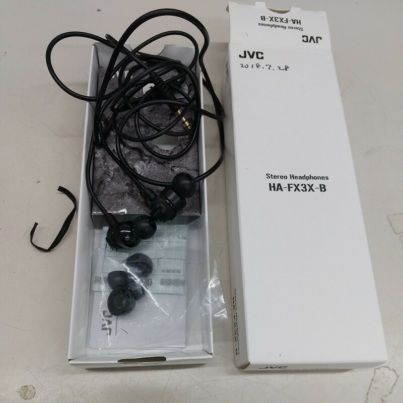N7188 ステレオヘッドホン JVC HA-FX3X-B