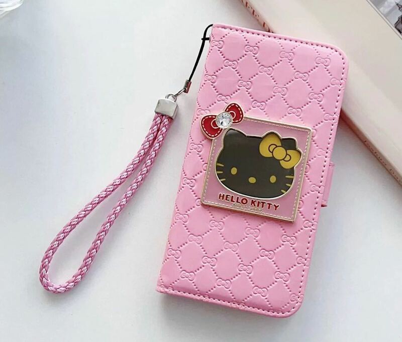 iphone13ケース手帳型ハローキティ HELLO KITTY アイホンカバー　キティ