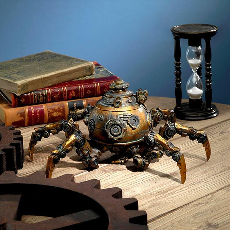 機械のタコ オクトポッド ロボットスチームパンクSFインテリア置物雑貨機械風マシンデザイン個性的飾り装飾品メカニカル小物蛸オブジェ