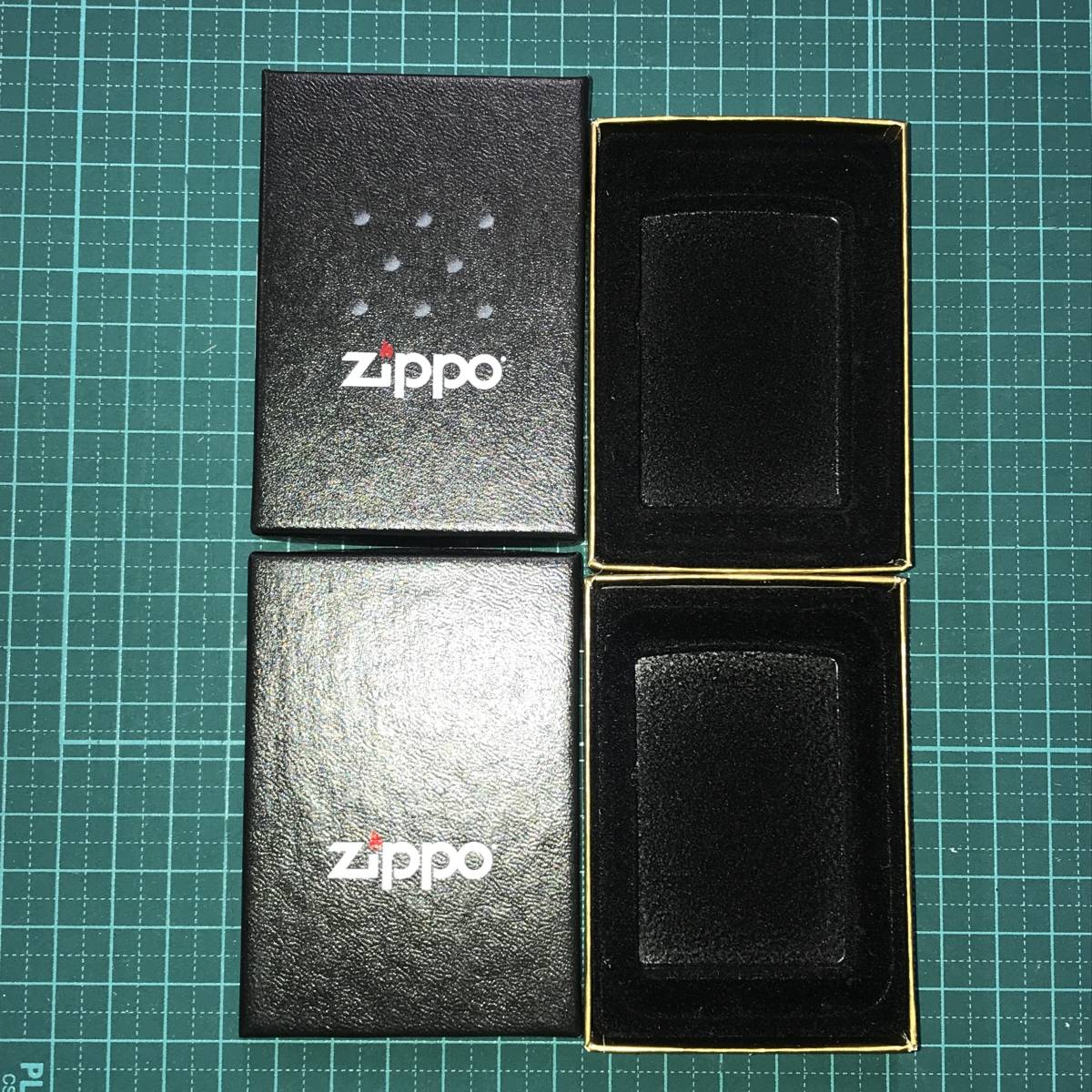 ★ Zippo 空箱 ブラック×ゴールド 2個セット R00932