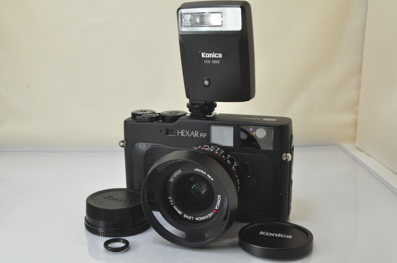 ★★極上品 Konica Hexar RF 35mm Rangefinder Film Camera + M-Hexanon 28mm F/2.8 Lens♪♪#5498