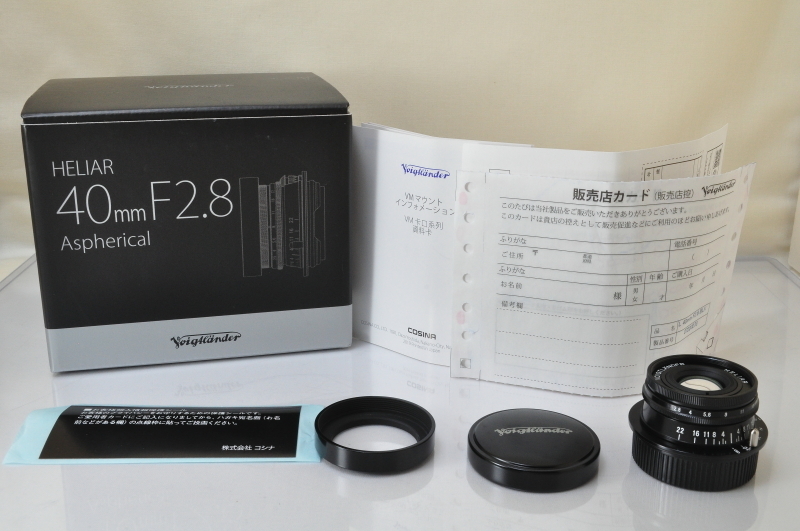★★極上品 Voigtlander HELIAR 40mm F/2.8 Aspherical Black Lens L Mount w/Box♪♪#5500