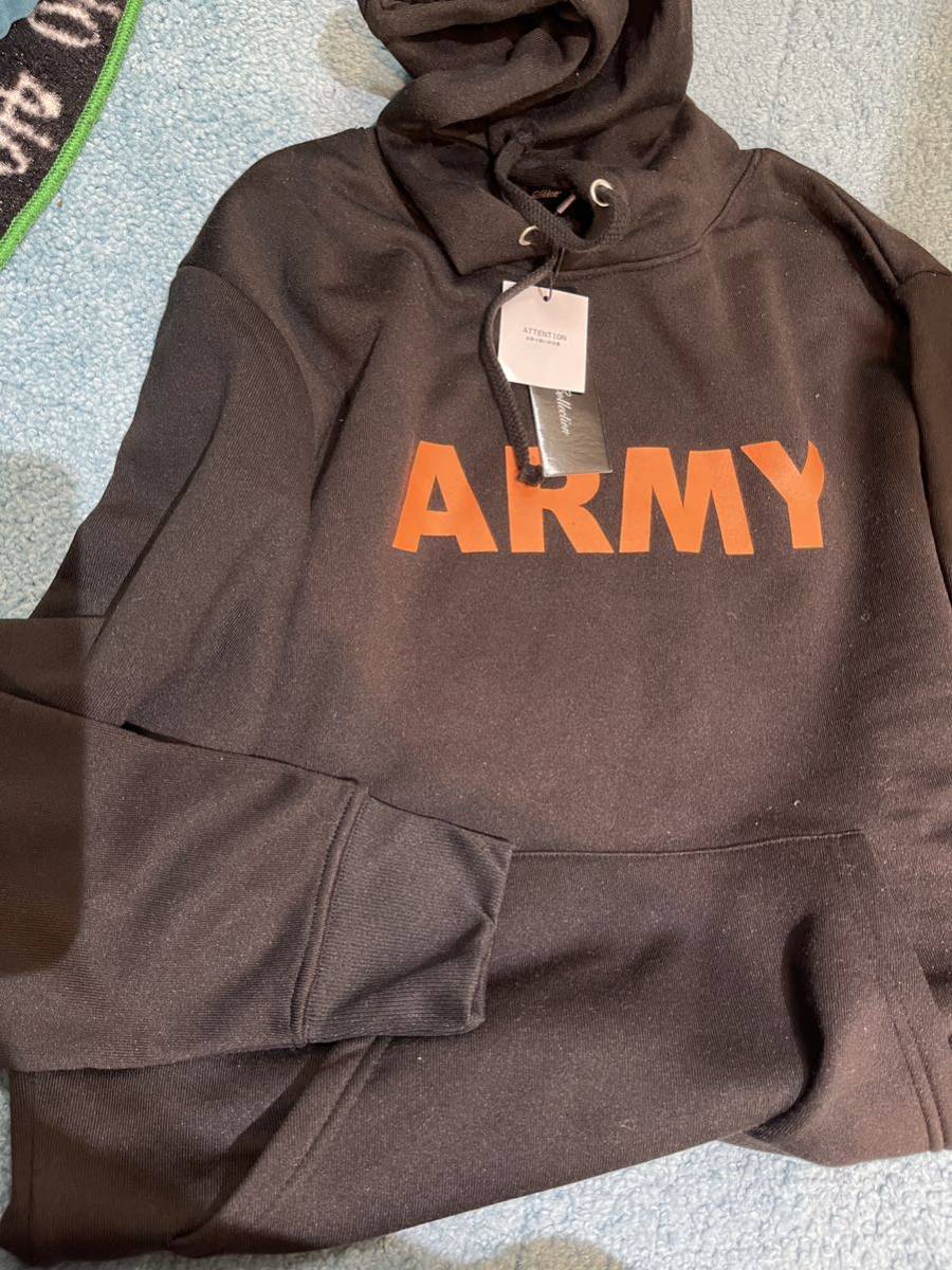 新品アウトレットセール　メンズ裏起毛パーカー　