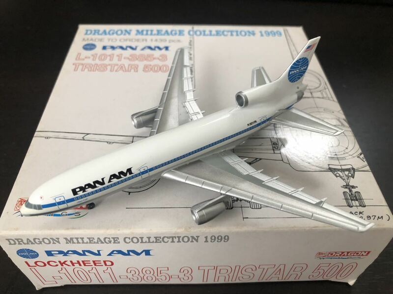 Dragon Wings 1/400 L-1011-385-3 TRISTAR 500 PAN AM N501PA DRAGON MILEAGE COLLECTION 1999