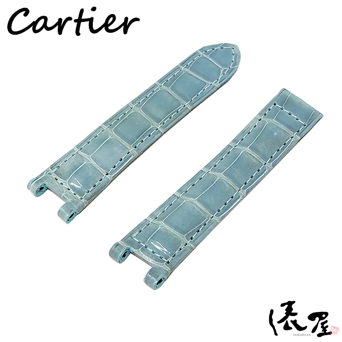 【カルティエ】パシャC 純正ベルト マリンブルー 未使用 Cartier 俵屋 PR50024