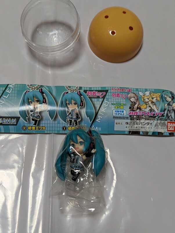 初音ミク【新品】初音ミクスイング　ボールチェーンマスコット　初音ミクB　フィギュア　ガチャガチャ　ガシャポン　マスコット