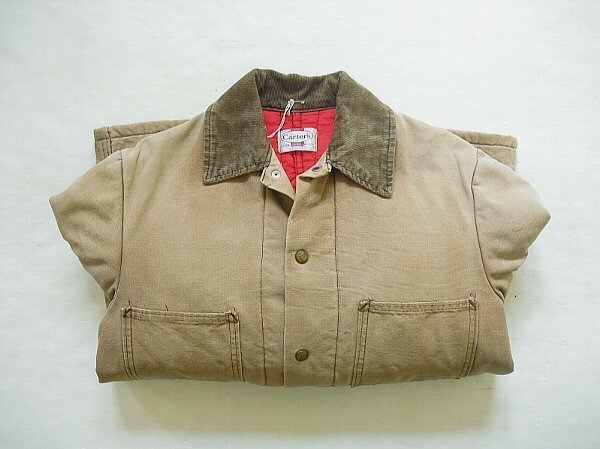 Carter's duck canvas chore coat（1960s） Made in U.S.A.　カータース　ダック地　中綿　キルティング　カバーオール　M位　ヴィンテージ