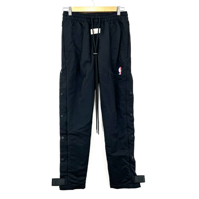 Fear of God × NIKE Warm up pants XS ブラック CU4684-010 ナイロン トラック パンツ サイド ジップ 黒 ナイキ NBA
