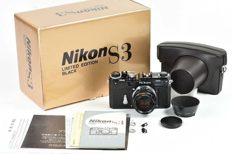 ★希少新品級★Nikon ニコン S3 Limited Edition Black Nikkor-S 50mm f/1.4 ブラック OH済♪/k43
