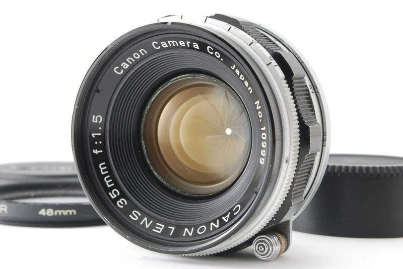 [B品]Canon LENS 35mm F1.5 Lマウント★キャップ★Leica★1123
