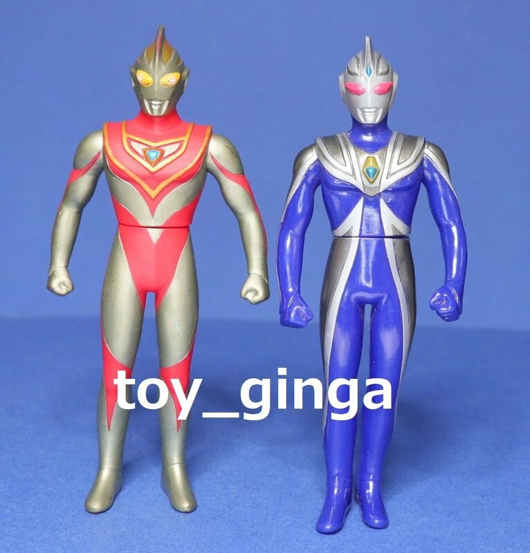 即決ウルトラヒーローシリーズ ニセウルトラマンガイア＆ニセウルトラマンアグル 中古品