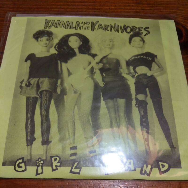 新品未使用　7inch KAMALA AND THE KARNIVORES GIRL BANDレコード　Punk