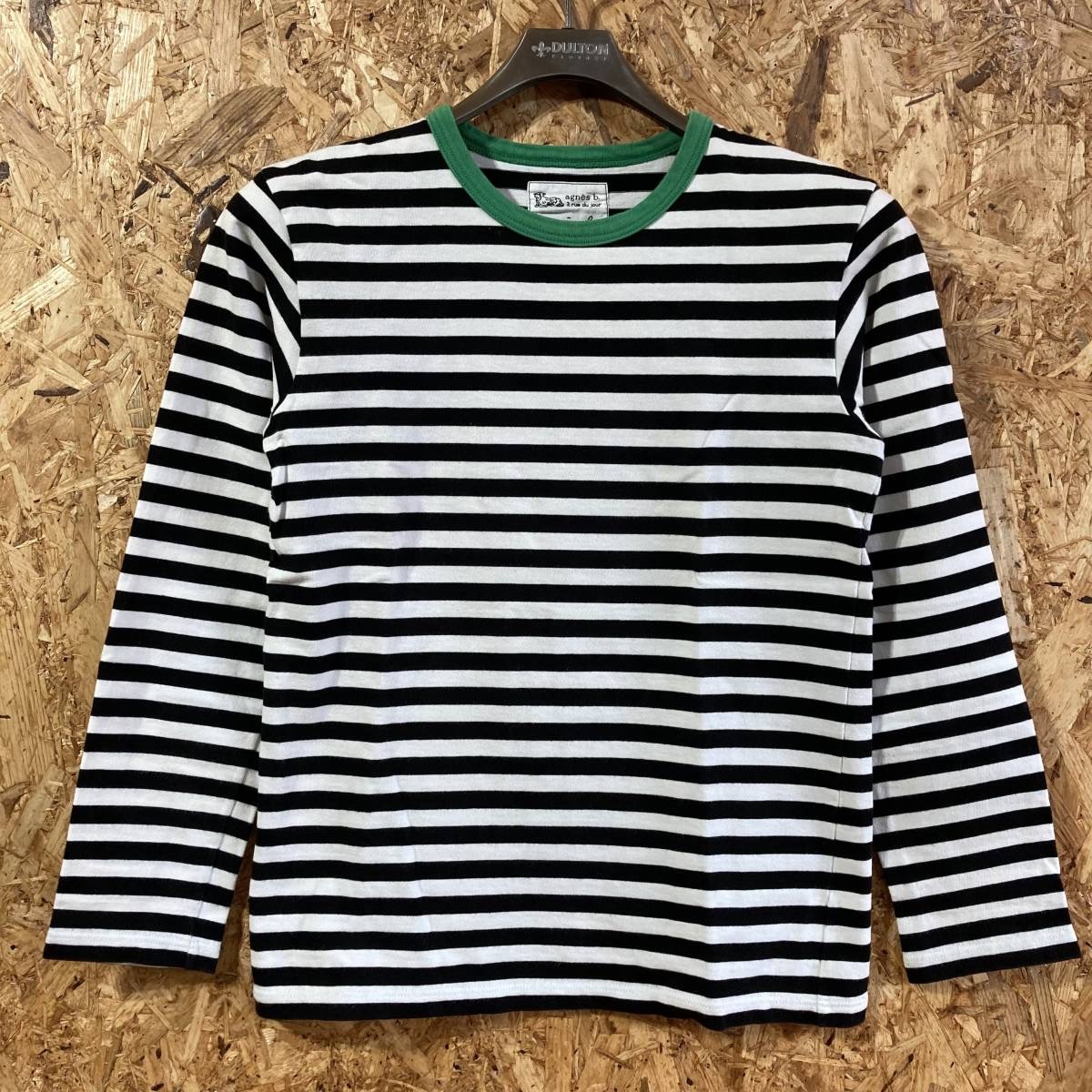 agnes b レディース ADAM ET ROPE ボーダー 長袖 Tシャツ T1 コラボ 別注 限定 アダム エ ロペ .