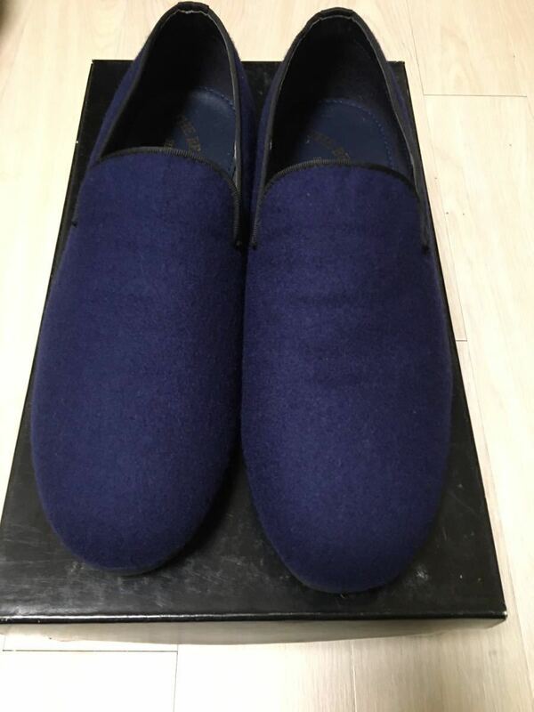 ◆【未使用】BEAMS ビームス / フランネルスリッポン/ NAVY 6.5(24.0cm相当)