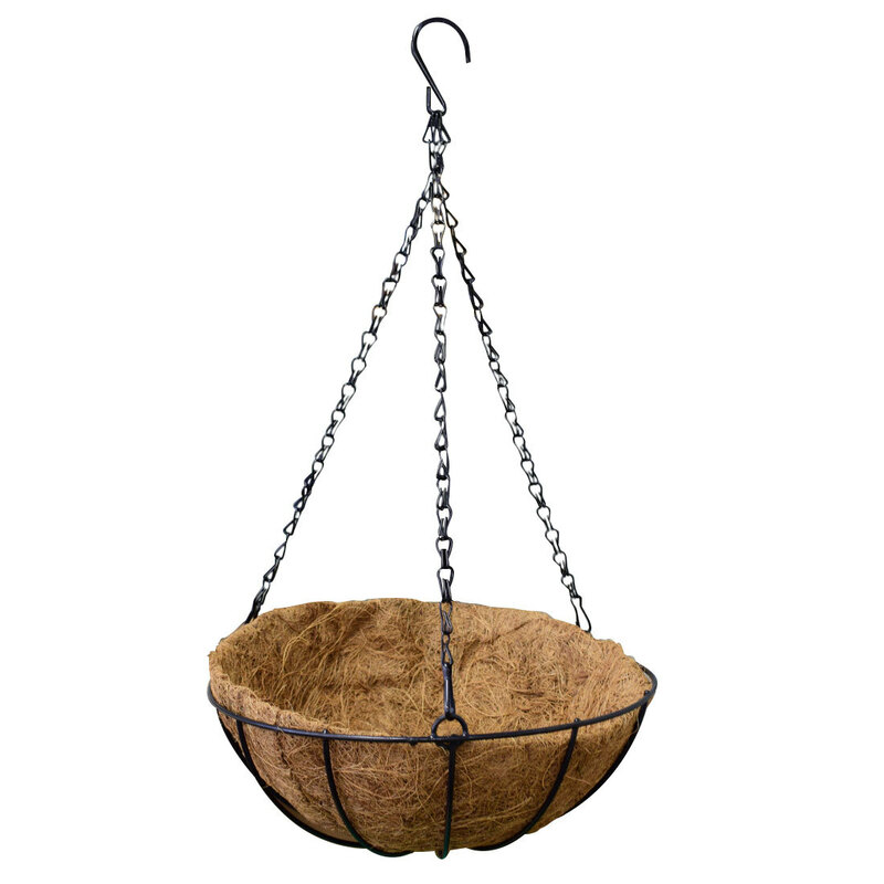 ハンギングバスケット 25cm 植木鉢 吊り鉢 ヤシ鉢 吊り下げ 寄せ植え プランター 屋外 屋内 花 植物 ガーデニング