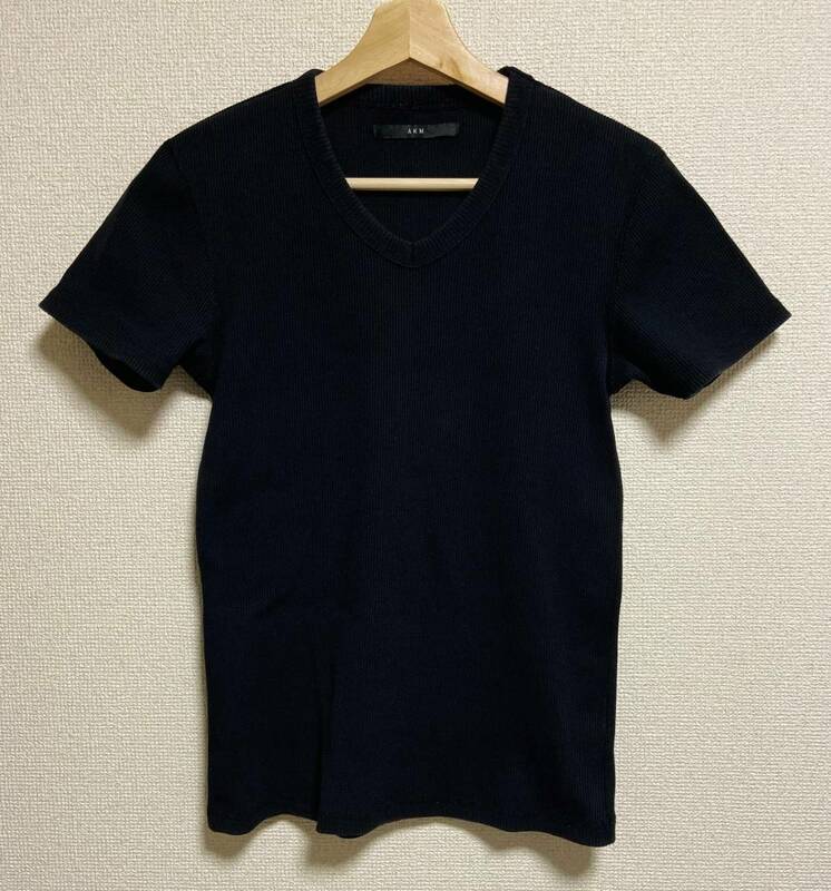 美品 AKM HAEVY RIB CUT Tシャツ サイズS 黒