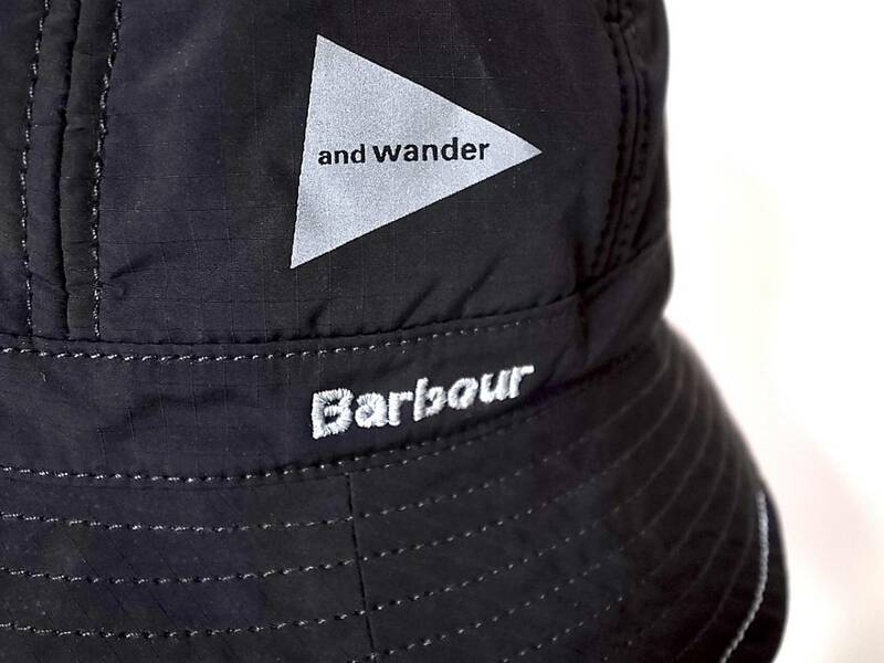Barbour × and wander Bucket Hat ブラック sizeS/M