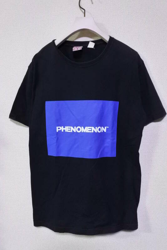 00's PHENOMENON Box Logo Tee size L フェノメノン Tシャツ ブラック 日本製