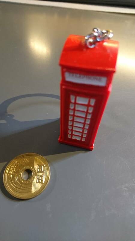 90年代 YARTO ロンドン イギリス式電話ボックス キーリング / 英国 GB UK MINI ミニ 好きな方