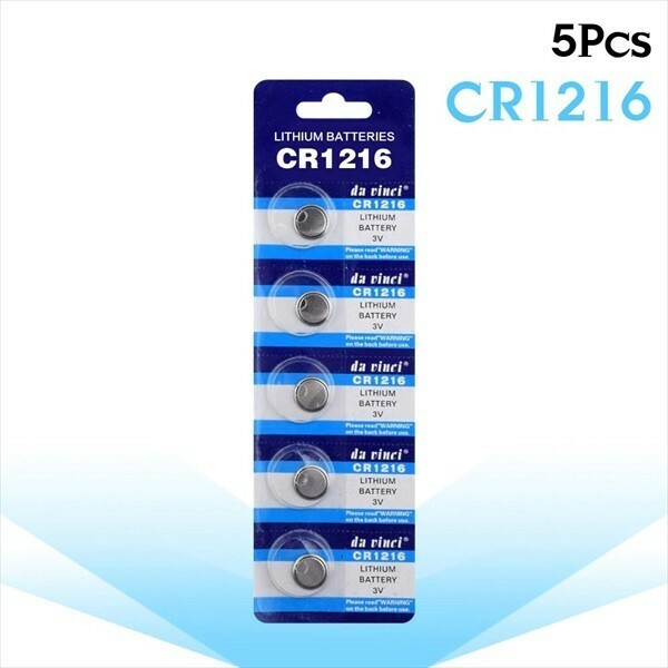 リチウム ボタン 電池 CR1216（5個 1シート）ECR1216 DL1216 相当品
