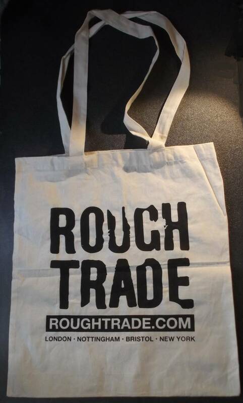 ラフトレード ROUGH TRADE トートバッグ 生成 ナチュラルカラー 白 ロンドン 英国 イギリス 新品 未使用
