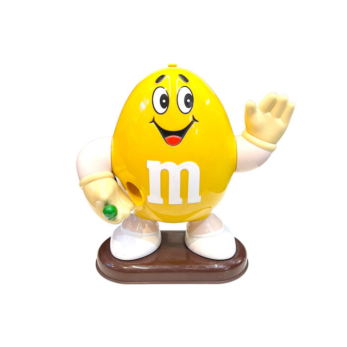 レア 92年製 m＆m's チョコレートディスペンサー イエロー アメリカ雑貨 vintage