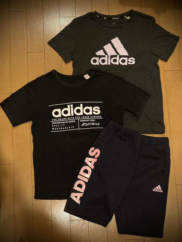 3点セット　adidas アディダス　150Tシャツ 140ハーフパンツ　子供用