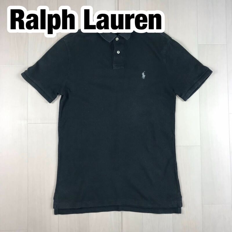 Ralph Lauren ラルフローレン 半袖 ポロシャツ S ブラック 刺繍ポニー