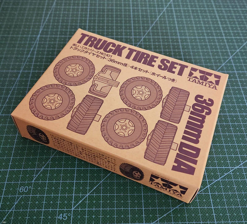 タミヤ トラックタイヤセット 36mm 楽しい工作シリーズNo.101 　217個 新品・長期在庫品